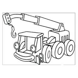 Dessin à colorier: Grue (Transport) #187877 - Coloriages à Imprimer Gratuits