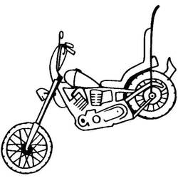 Dessin à colorier: Harley-Davidson (Transport) #210570 - Coloriages à Imprimer Gratuits