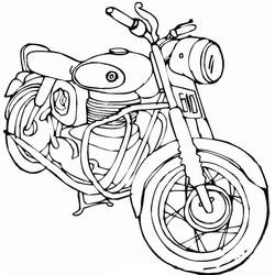 Dessin à colorier: Harley-Davidson (Transport) #210578 - Coloriages à Imprimer Gratuits