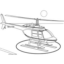 Dessin à colorier: Helicoptère (Transport) #136031 - Coloriages à Imprimer
