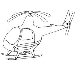 Dessin à colorier: Helicoptère (Transport) #136036 - Coloriages à Imprimer Gratuits
