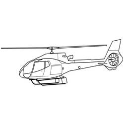 Dessin à colorier: Helicoptère (Transport) #136043 - Coloriages à imprimer