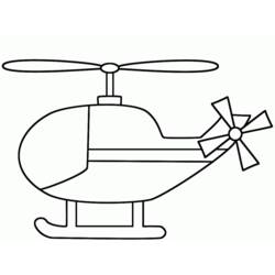 Dessin à colorier: Helicoptère (Transport) #136046 - Coloriages à Imprimer
