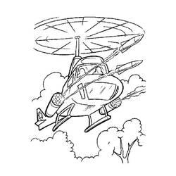 Dessin à colorier: Helicoptère (Transport) #136052 - Coloriages à Imprimer Gratuits