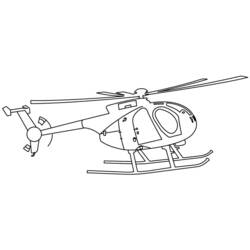 Dessin à colorier: Helicoptère (Transport) #136056 - Coloriages à Imprimer