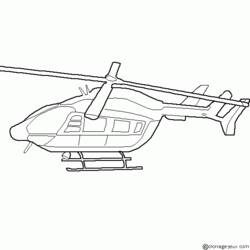 Dessin à colorier: Helicoptère (Transport) #136062 - Coloriages à Imprimer Gratuits