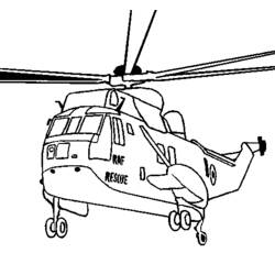 Dessin à colorier: Helicoptère (Transport) #136078 - Coloriages à Imprimer Gratuits