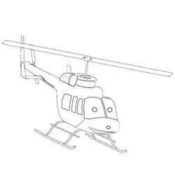 Dessin à colorier: Helicoptère (Transport) #136091 - Coloriages à Imprimer Gratuits