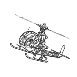 Dessin à colorier: Helicoptère (Transport) #136093 - Coloriages à Imprimer Gratuits