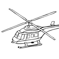 Dessin à colorier: Helicoptère (Transport) #136098 - Coloriages à Imprimer Gratuits