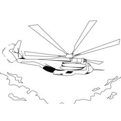 Dessin à colorier: Helicoptère (Transport) #136113 - Coloriages à Imprimer Gratuits