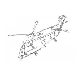 Dessin à colorier: Helicoptère (Transport) #136115 - Coloriages à Imprimer Gratuits