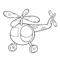 Dessin à colorier: Helicoptère (Transport) #136122 - Coloriages à Imprimer Gratuits