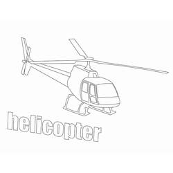 Dessin à colorier: Helicoptère (Transport) #136123 - Coloriages à Imprimer Gratuits