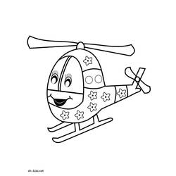 Dessin à colorier: Helicoptère (Transport) #136128 - Coloriages à Imprimer Gratuits