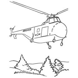 Dessin à colorier: Helicoptère (Transport) #136135 - Coloriages à Imprimer Gratuits