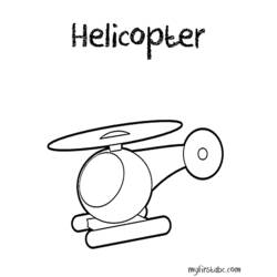 Dessin à colorier: Helicoptère (Transport) #136140 - Coloriages à Imprimer Gratuits