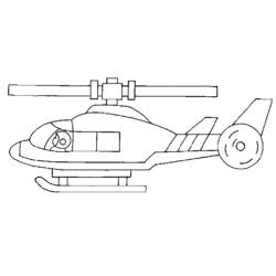 Dessin à colorier: Helicoptère (Transport) #136142 - Coloriages à Imprimer Gratuits