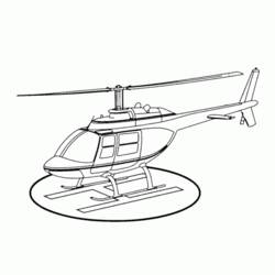 Dessin à colorier: Helicoptère (Transport) #136146 - Coloriages à Imprimer Gratuits