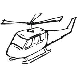 Dessin à colorier: Helicoptère (Transport) #136160 - Coloriages à Imprimer