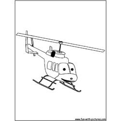 Dessin à colorier: Helicoptère (Transport) #136197 - Coloriages à Imprimer Gratuits