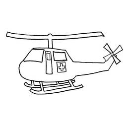 Dessin à colorier: Helicoptère (Transport) #136219 - Coloriages à Imprimer Gratuits