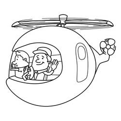 Dessin à colorier: Helicoptère (Transport) #174144 - Coloriages à Imprimer Gratuits