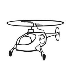 Dessin à colorier: Helicoptère (Transport) #174146 - Coloriages à Imprimer Gratuits