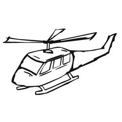 Dessin à colorier: Helicoptère (Transport) #174149 - Coloriages à Imprimer Gratuits
