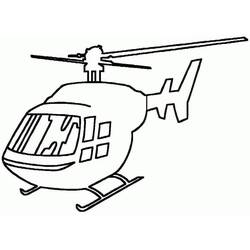 Dessin à colorier: Helicoptère (Transport) #174151 - Coloriages à Imprimer Gratuits