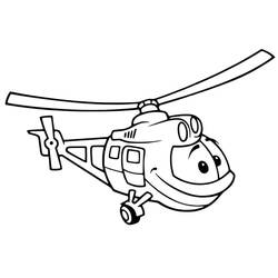 Dessin à colorier: Helicoptère (Transport) #174155 - Coloriages à Imprimer Gratuits