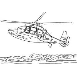 Dessin à colorier: Helicoptère (Transport) #174156 - Coloriages à Imprimer Gratuits