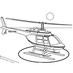 Dessin à colorier: Helicoptère (Transport) #174161 - Coloriages à Imprimer Gratuits