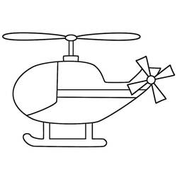 Dessin à colorier: Helicoptère (Transport) #174163 - Coloriages à Imprimer Gratuits