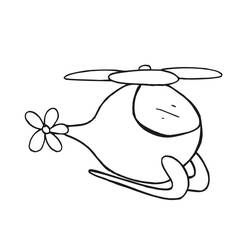 Dessin à colorier: Helicoptère (Transport) #174168 - Coloriages à Imprimer Gratuits