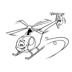 Dessin à colorier: Helicoptère (Transport) #174174 - Coloriages à Imprimer Gratuits