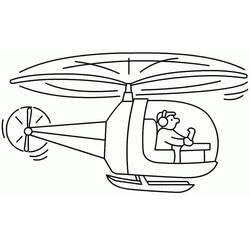 Dessin à colorier: Helicoptère (Transport) #217874 - Coloriages à Imprimer Gratuits