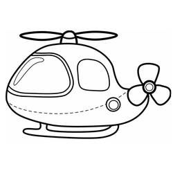 Dessin à colorier: Helicoptère (Transport) #217877 - Coloriages à Imprimer Gratuits