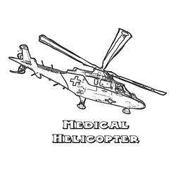 Dessin à colorier: Helicoptère (Transport) #217879 - Coloriages à Imprimer Gratuits