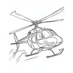 Dessin à colorier: Helicoptère (Transport) #217885 - Coloriages à Imprimer Gratuits