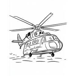 Dessin à colorier: Helicoptère (Transport) #217888 - Coloriages à Imprimer Gratuits