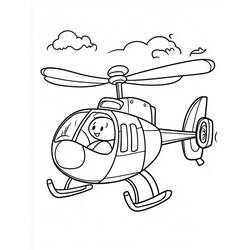 Dessin à colorier: Helicoptère (Transport) #217890 - Coloriages à Imprimer Gratuits