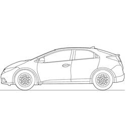 Dessin à colorier: Honda (Transport) #204959 - Coloriages à Imprimer Gratuits