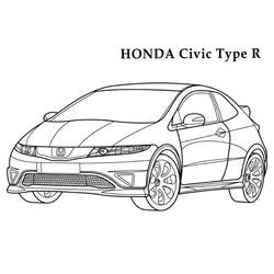 Dessin à colorier: Honda (Transport) #204962 - Coloriages à Imprimer Gratuits