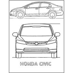 Dessin à colorier: Honda (Transport) #204963 - Coloriages à Imprimer Gratuits