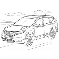 Dessin à colorier: Honda (Transport) #204964 - Coloriages à Imprimer Gratuits