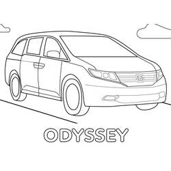 Dessin à colorier: Honda (Transport) #204966 - Coloriages à Imprimer Gratuits