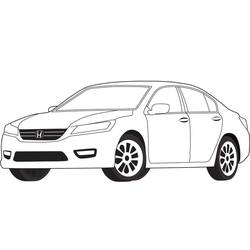 Dessin à colorier: Honda (Transport) #204971 - Coloriages à Imprimer Gratuits