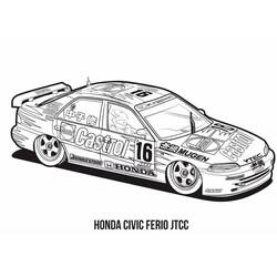 Dessin à colorier: Honda (Transport) #204973 - Coloriages à Imprimer Gratuits