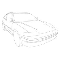 Dessin à colorier: Honda (Transport) #204977 - Coloriages à Imprimer Gratuits